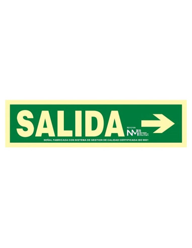 S.LUM SALIDA FLECHA DRCHA 105x402 0,7mm