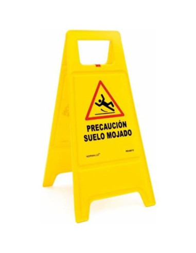 TRÍPODE AMARILLO PRECAUCIÓN SUELO MOJADO