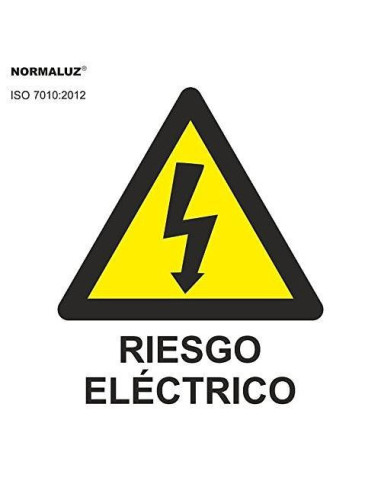 ADHESIVO 50x50mm RIESGO ELÉCTRICO P/10 u