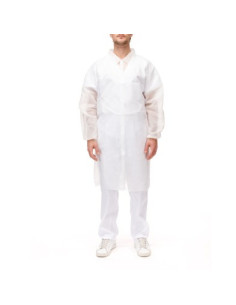 BATA POLIPRO BLANCO S/BOL C/VELCRO ud-C/50