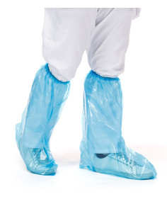 CUBREBOTAS POLIETILENO AZUL P/100
