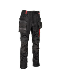 PANTALÓN MULTIB. TEJIDO REF. ROJO/NEGRO