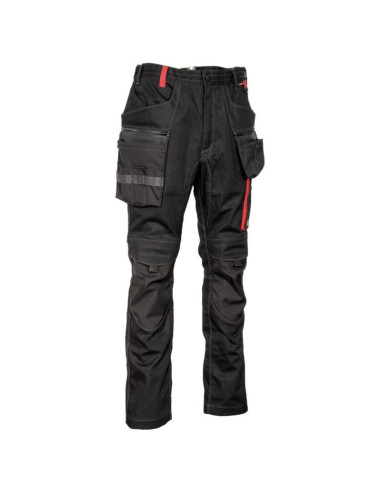 PANTALÓN MULTIB. TEJIDO REF. ROJO/NEGRO
