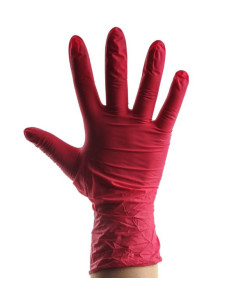 GUANTE NITRILO ROJO P/100 C/1000