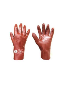 GUANTES PVC AZUL 27 CM