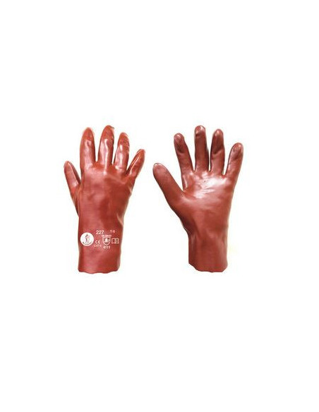 GUANTES PVC AZUL 27 CM