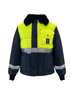 CHAQUETA CÁMARA AZUL ALTA VISIB. BICOLOR